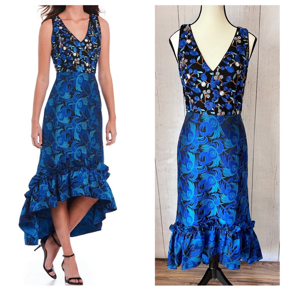 Belle Badgley Mischa Women’s Sandrine Dress Embroidered US 2  UK 6